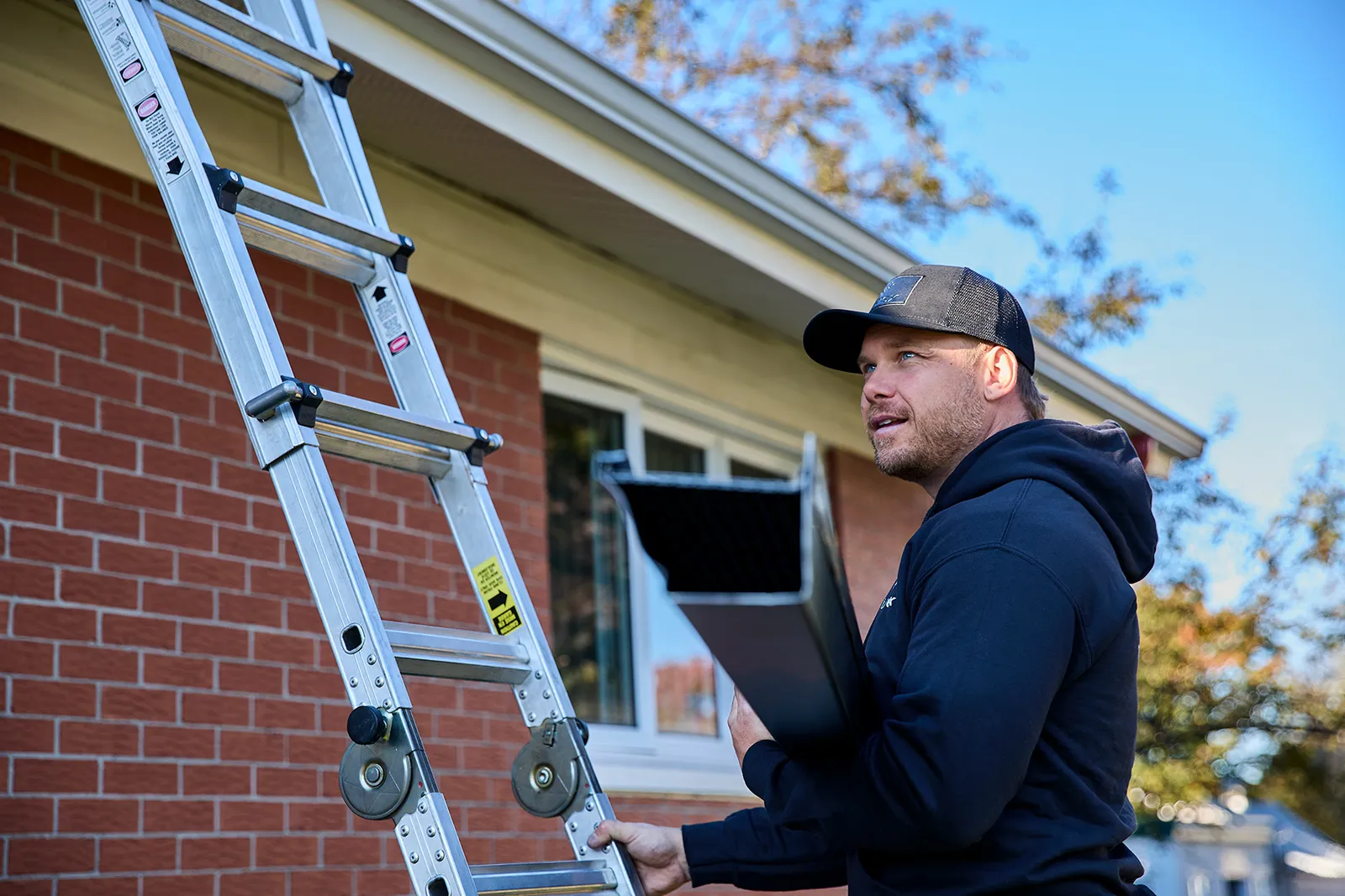New gutter run on a family home — Berrys Eavestrough, south-central Ontario BC